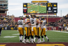 Iowa Hawkeyes Football vs Maryland Terrapins Football Match Player Stats