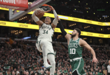 Milwaukee Bucks vs Boston Celtics Match Player Stats