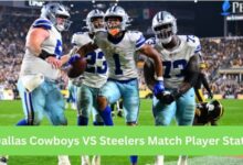 Dallas Cowboys VS Steelers Match Player Stats