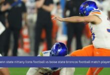 Penn State Nittany Lions Football VS Boise State Broncos Football Match Player Stats