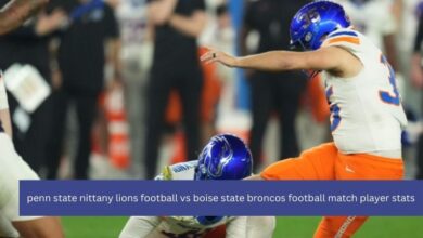 Penn State Nittany Lions Football VS Boise State Broncos Football Match Player Stats