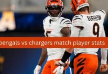 Bengals VS Chargers Match Player Stats